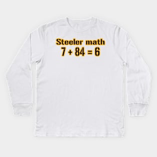 Steeler Math! Kids Long Sleeve T-Shirt